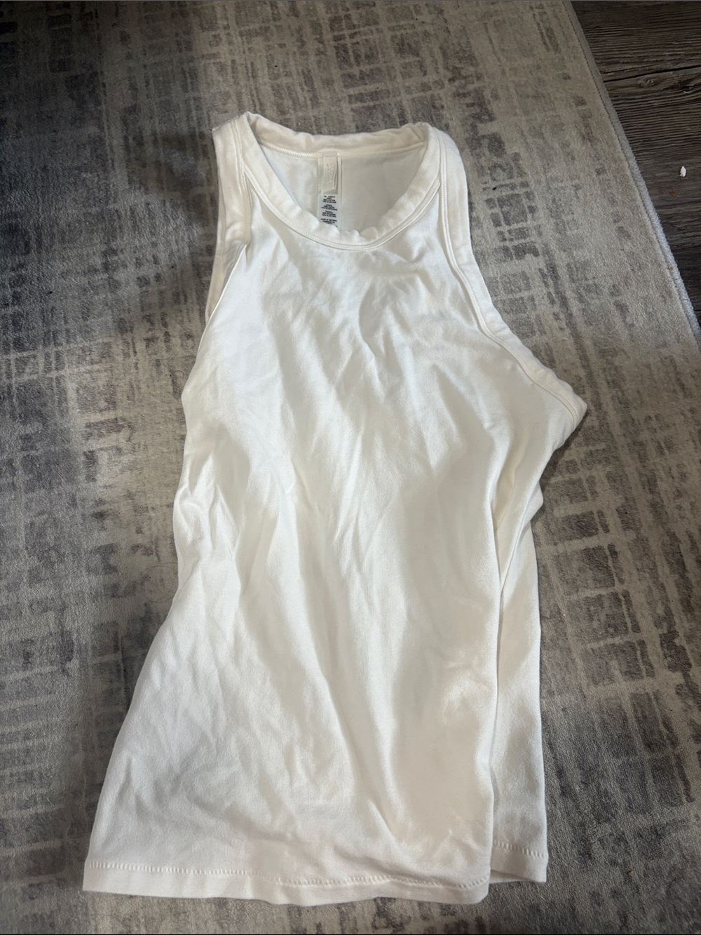 SKIMS White Racerback Tank Camisole